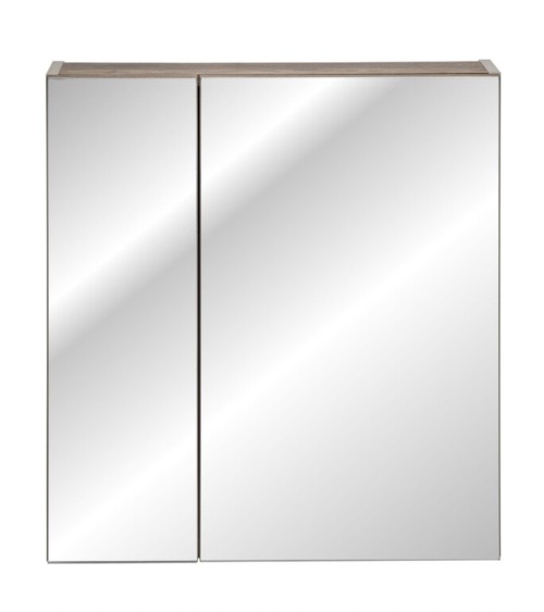 Ensemble de salle de bain Santa Fe Taupe 140cm - 2 vasques, 1 colonne