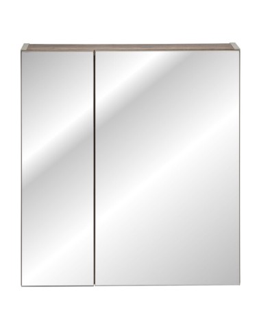 Ensemble de salle de bain Santa Fe Taupe 140cm - 2 vasques, 1 colonne