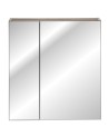 Ensemble de salle de bain Santa Fe Taupe 140cm - 2 vasques, 1 colonne