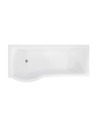 Baignoire INSPIRO tablier noir 160 cm + pare baignoire