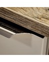 Ensemble de salle de bain Santa Fe Taupe 140cm - 2 vasques, 1 colonne