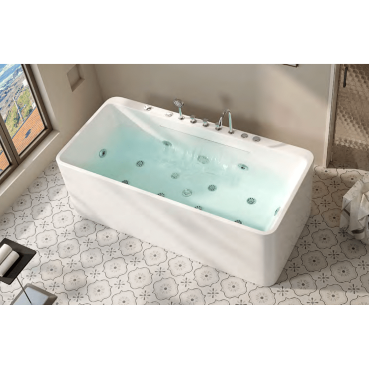 Baignoire Îlot Balnéo Bornéo 150 x 75 x 58 cm