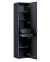 Ensemble Santa Fe 120 cm Bleu - 2 vasques, 1 colonne