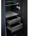 Ensemble Santa Fe 120 cm Bleu - 2 vasques, 1 colonne