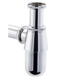 Siphon de lavabo en laiton chromé