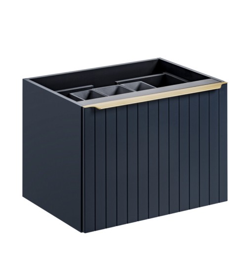 Ensemble Santa Fe 120 cm Bleu - 2 vasques, 1 colonne