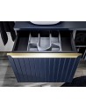 Ensemble Santa Fe 120 cm Bleu - 2 vasques, 1 colonne