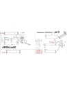 Pieds pour baignoire SABOT alverana 105cm