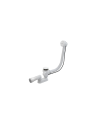 Siphon Bonde blanc avec trop plein pour baignoire