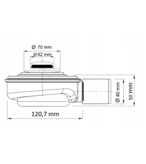 Siphon Speed pour baignoire à porte AVOLIA et ADELAIDE