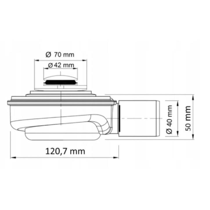 Siphon Speed pour baignoire à porte AVOLIA et ADELAIDE
