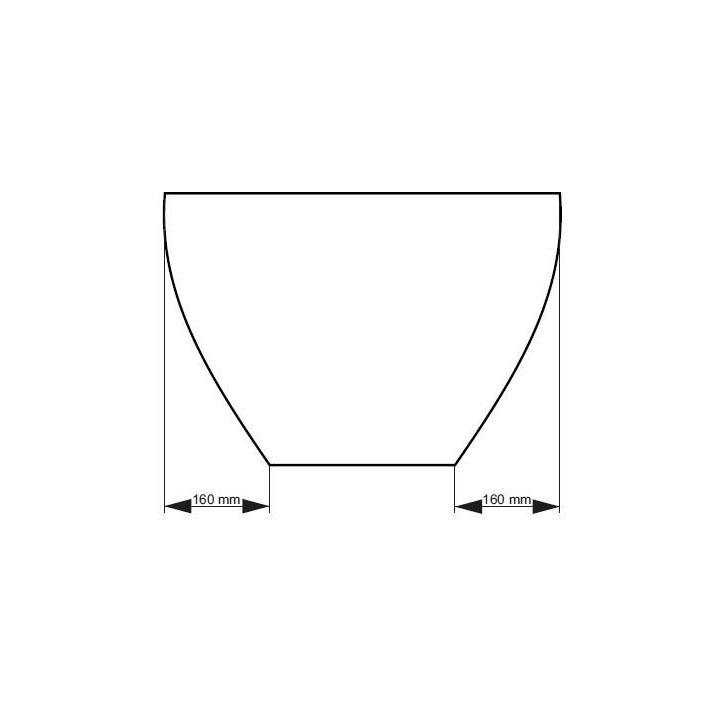 Baignoire îlot FORTUNA 160x70x63 cm Baignoire îlot FORTUNA 160x70x63 cm