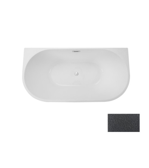 Baignoire îlot VICA GLAM GRAPHITE 150/170 x 80 cm