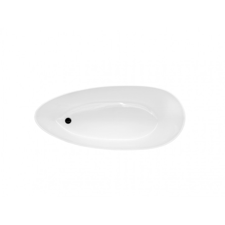 Baignoire îlot GOYA bicolore: noir/blanc 142x62 cm/160x70 cm