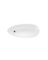 Baignoire îlot GOYA bicolore: noir/blanc 142x62 cm/160x70 cm