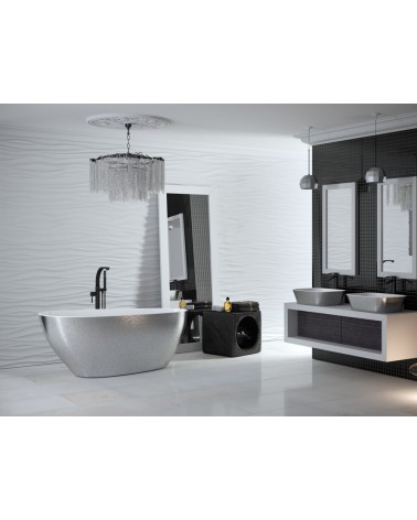 Baignoire îlot GOYA GLAM SILVER 142x62 cm/160x70 cm