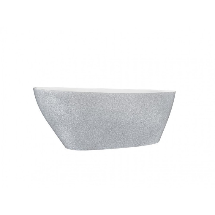 Baignoire îlot GOYA GLAM SILVER 142x62 cm/160x70 cm