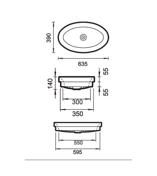Vasque à poser OVALO
