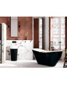 Baignoire îlot VIYA bicolore:noir/blanc 160 x 70 cm