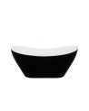 Baignoire îlot VIYA bicolore:noir/blanc 160 x 70 cm
