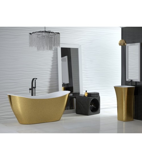Baignoire îlot VIYA GLAM GOLDEN 160 x 70 cm
