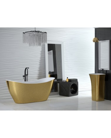 Baignoire îlot VIYA GLAM GOLDEN 160 x 70 cm