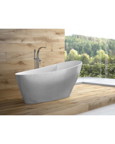 Baignoire îlot KEYA GLAM SILVER 165 x 70 cm