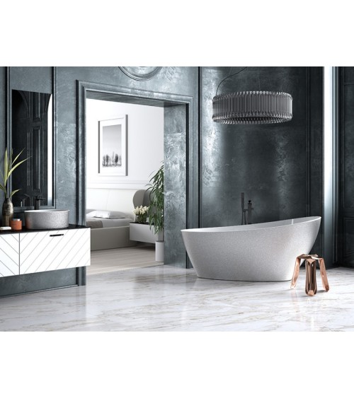 Baignoire îlot KEYA GLAM SILVER 165 x 70 cm