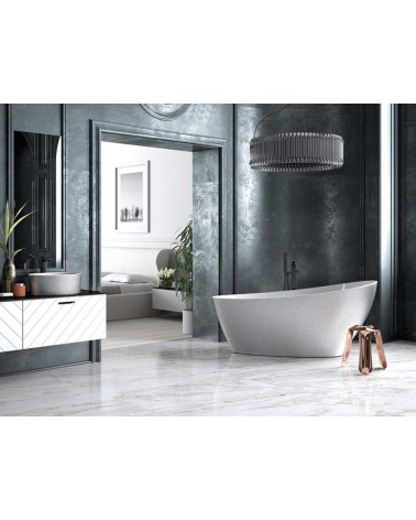 Baignoire îlot KEYA GLAM SILVER 165 x 70 cm