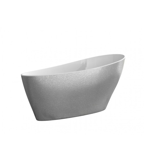 Baignoire îlot KEYA GLAM SILVER 165 x 70 cm