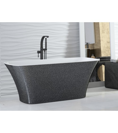 Baignoire îlot ASSOS GLAM SILVER 160 x 70 cm