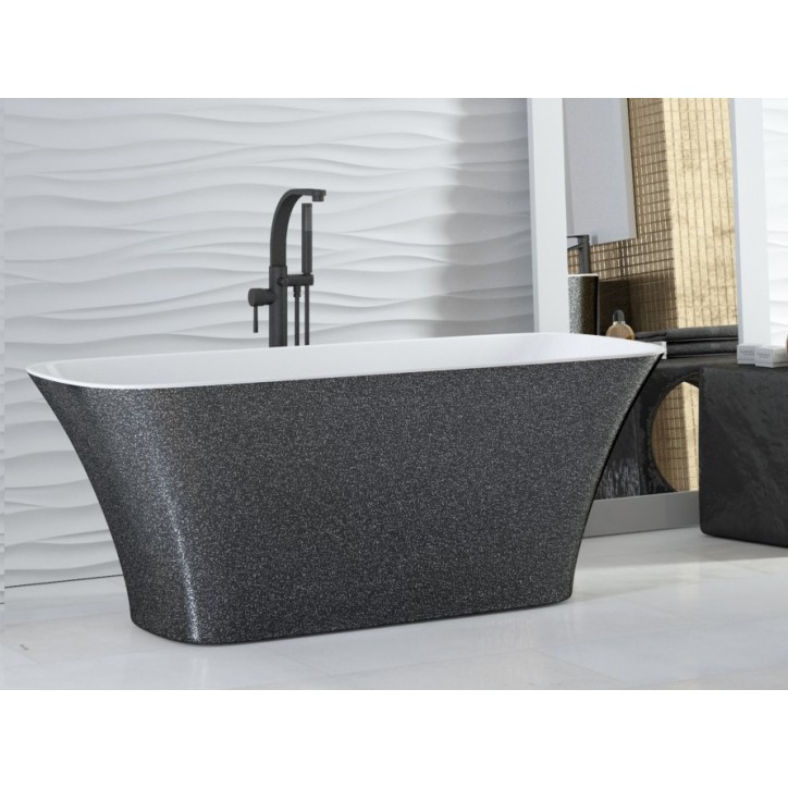 Baignoire îlot ASSOS GLAM SILVER 160 x 70 cm