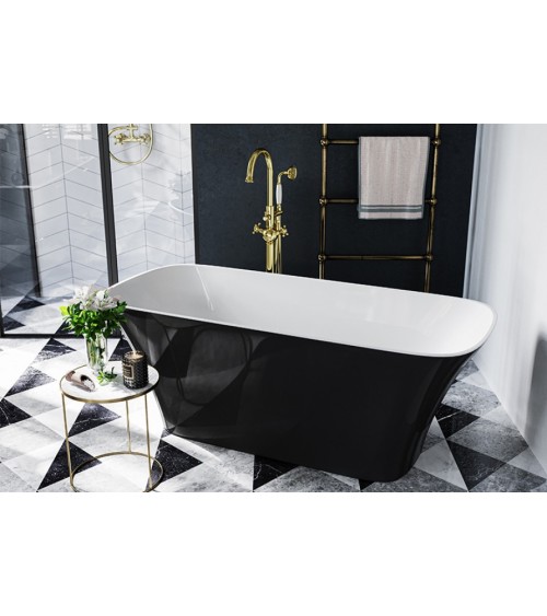 Baignoire îlot ASSOS S-LINE bicolore 160 x 70 cm