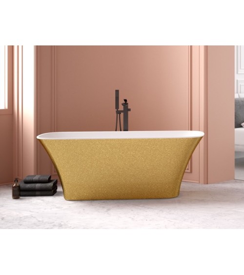 Baignoire îlot ASSOS S-LINE GLAM GOLDEN 160 x 70 cm