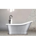 Baignoire îlot GLORIA GLAM SILVER 150x66 cm/160x68 cm
