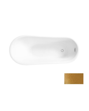 Baignoire îlot CALIMA GLAM GOLDEN 170 x 74 cm