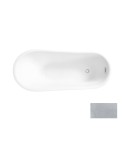 Baignoire îlot CALIMA GLAM SILVER 170 x 74 cm