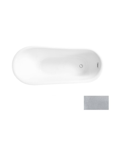 Baignoire îlot CALIMA GLAM SILVER 170 x 74 cm