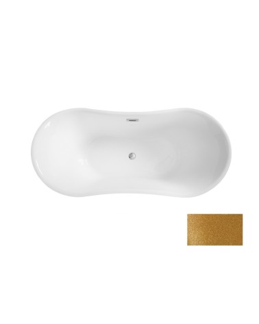 Baignoire îlot AMBER GLAM GOLDEN 170 x 80 cm