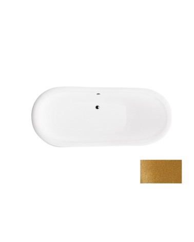 Baignoire îlot AMELIA GLAM GOLDEN 190 x 77 cm