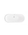 Baignoire îlot AMELIA GLAM SILVER 190 x 77 cm