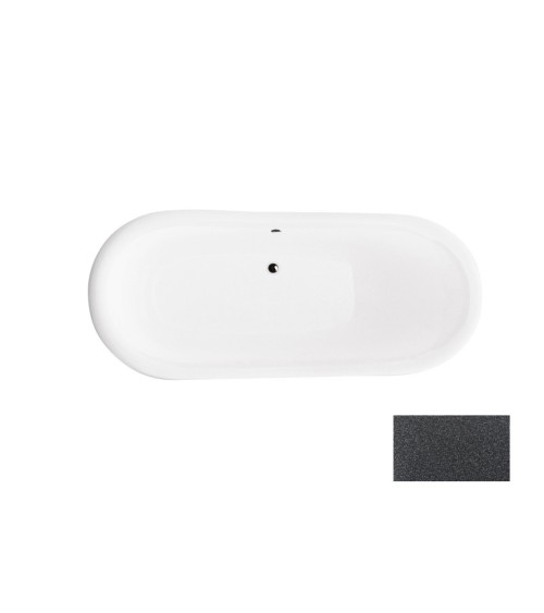 Baignoire îlot AMELIA GLAM GRAPHITE 190 x 77 cm