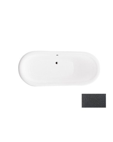 Baignoire îlot AMELIA GLAM GRAPHITE 190 x 77 cm
