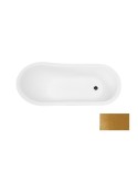 Baignoire îlot OTYLIA GLAM GOLDEN 160/170 x 77 cm