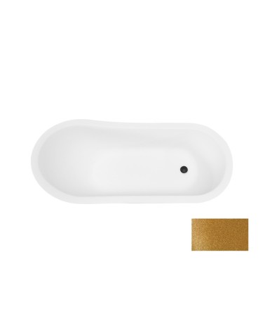 Baignoire îlot OTYLIA GLAM GOLDEN 160/170 x 77 cm