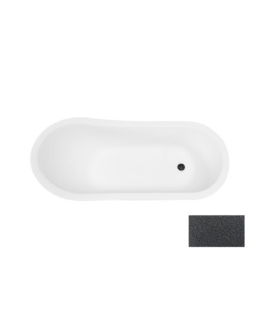 Baignoire îlot OTYLIA GLAM GRAPHITE 160/170 x 77 cm