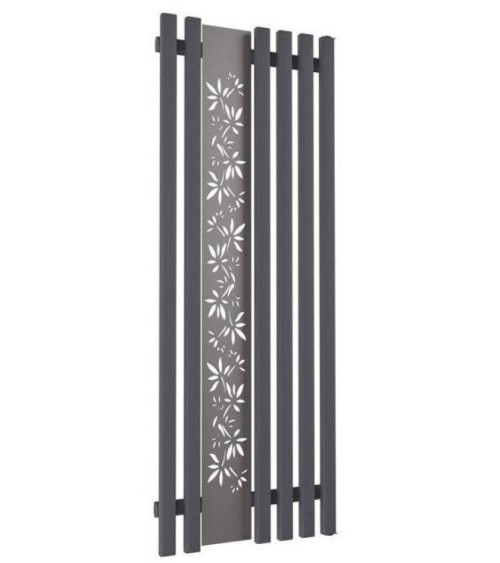 Radiateur eau chaude FLOWER graphite en plusieurs dimensions