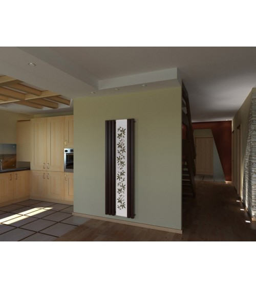 Radiateur eau chaude FLOWER graphite en plusieurs dimensions