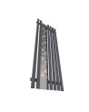 Radiateur eau chaude FLOWER graphite en plusieurs dimensions