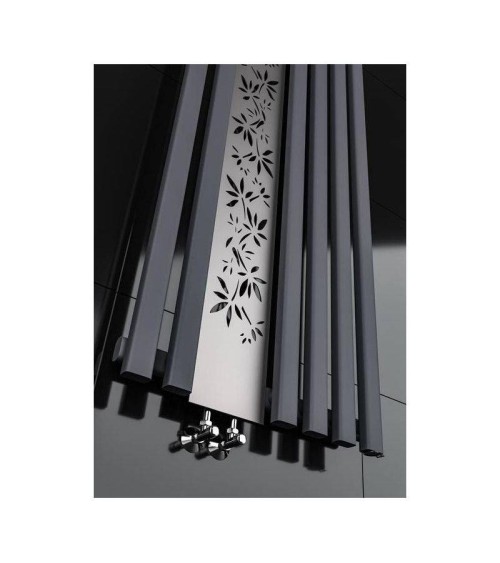 Radiateur eau chaude FLOWER graphite en plusieurs dimensions